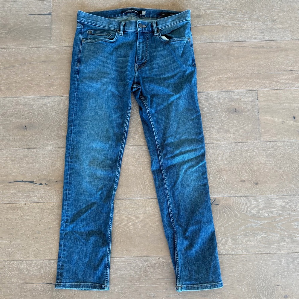 Men’s Jeans Banana Republic 32x30 Slim RMD Dark Blue Wash